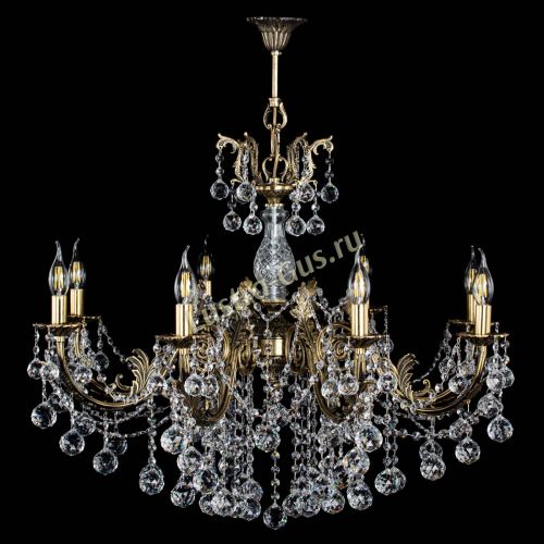 Люстра бронзовая Кассандра Алфея №8/1 шар в Иваново Гусь Хрустальный