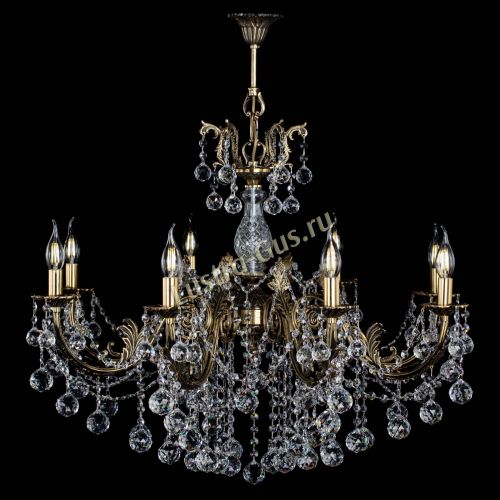 Люстра бронзовая Кассандра Алфея №8/1 шар в Иваново Гусь Хрустальный