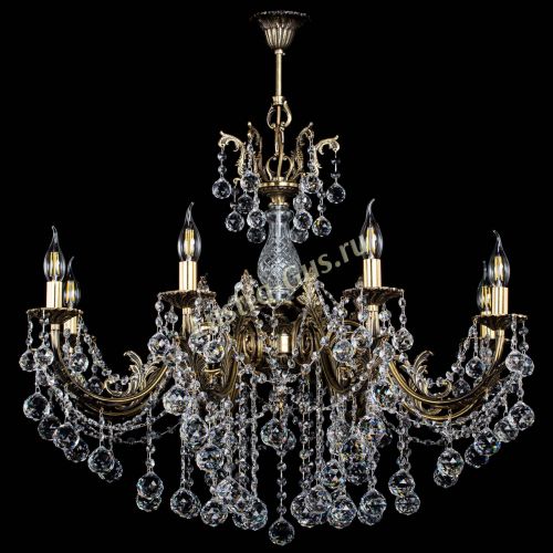 Люстра бронзовая Кассандра Алфея №8/1 шар в Иваново Гусь Хрустальный