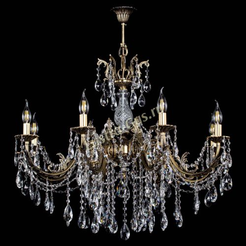 Люстра бронзовая Кассандра Алфея №8/1 журавлик в Иваново Гусь Хрустальный