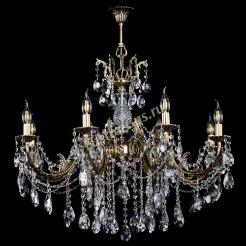 Люстра бронзовая Кассандра Алфея №8/1 звездочка в Иваново Гусь Хрустальный