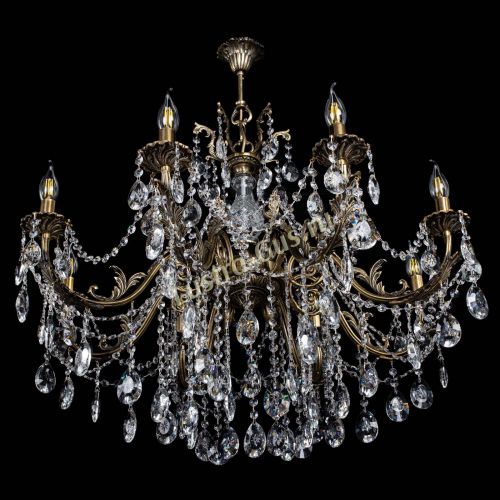 Люстра бронзовая Кассандра Алфея №8/1 звездочка в Иваново Гусь Хрустальный