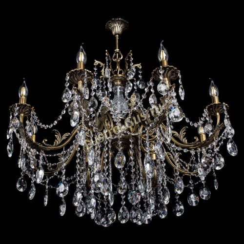 Люстра бронзовая Кассандра Алфея №8/1 звездочка в Иваново Гусь Хрустальный