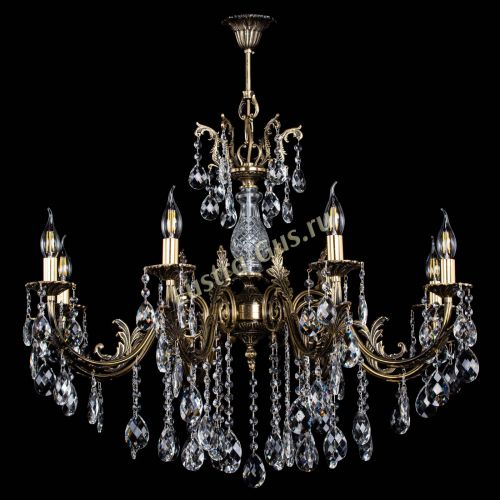 Люстра бронзовая Кассандра Алфея №8/2 баден в Иваново Гусь Хрустальный