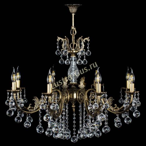 Люстра бронзовая Кассандра Алфея №8/2 шар в Иваново Гусь Хрустальный