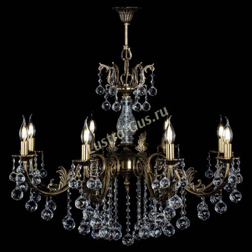 Люстра бронзовая Кассандра Алфея №8/2 шар в Иваново Гусь Хрустальный