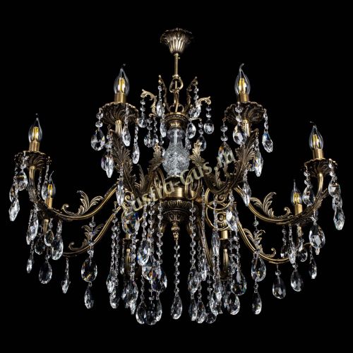 Люстра бронзовая Кассандра Алфея №8/2 журавлик в Иваново Гусь Хрустальный