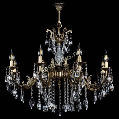 Люстра бронзовая Кассандра Алфея №8/2 звездочка в Иваново Гусь Хрустальный