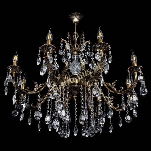 Люстра бронзовая Кассандра Алфея №8/2 звездочка в Иваново Гусь Хрустальный