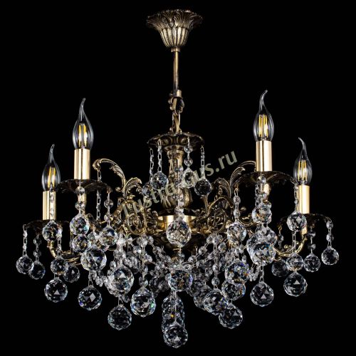 Люстра бронзовая Муза №5 шар в Иваново Гусь Хрустальный