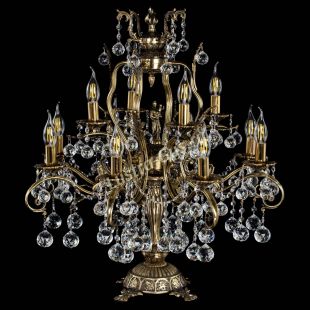 Бронзовая настольная лампа Алфея №12 Шар