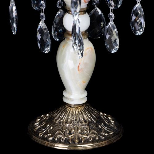 Настольная лампа Антик №5 с камнем в Иваново Гусь Хрустальный