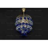 Люстра Хрустальные брызги шар-40 синяя в Иваново
