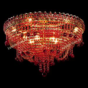 Люстра Водопад Софья красная в Иваново отзыв и фото покупателя