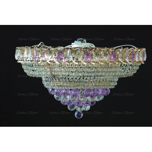 Люстра Кольцо пирамида шар 40 мм фиолетовая в Иваново