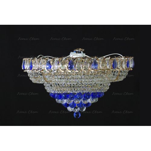 Люстра Кольцо пирамида шар 40 мм синяя в Иваново